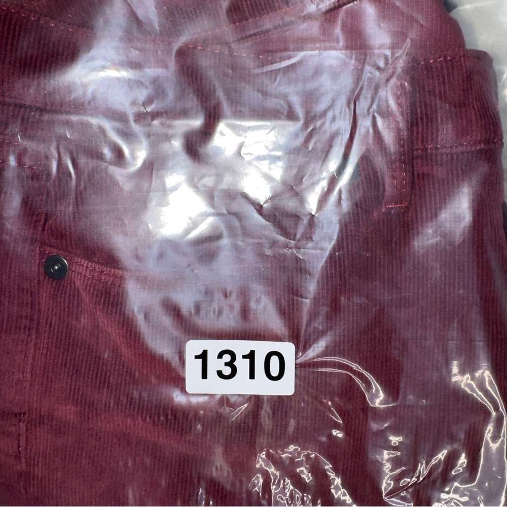 Banana Republic Burgundy Corduroy Skinny Pants Women’s 26P Petite - Picture 12 of 12